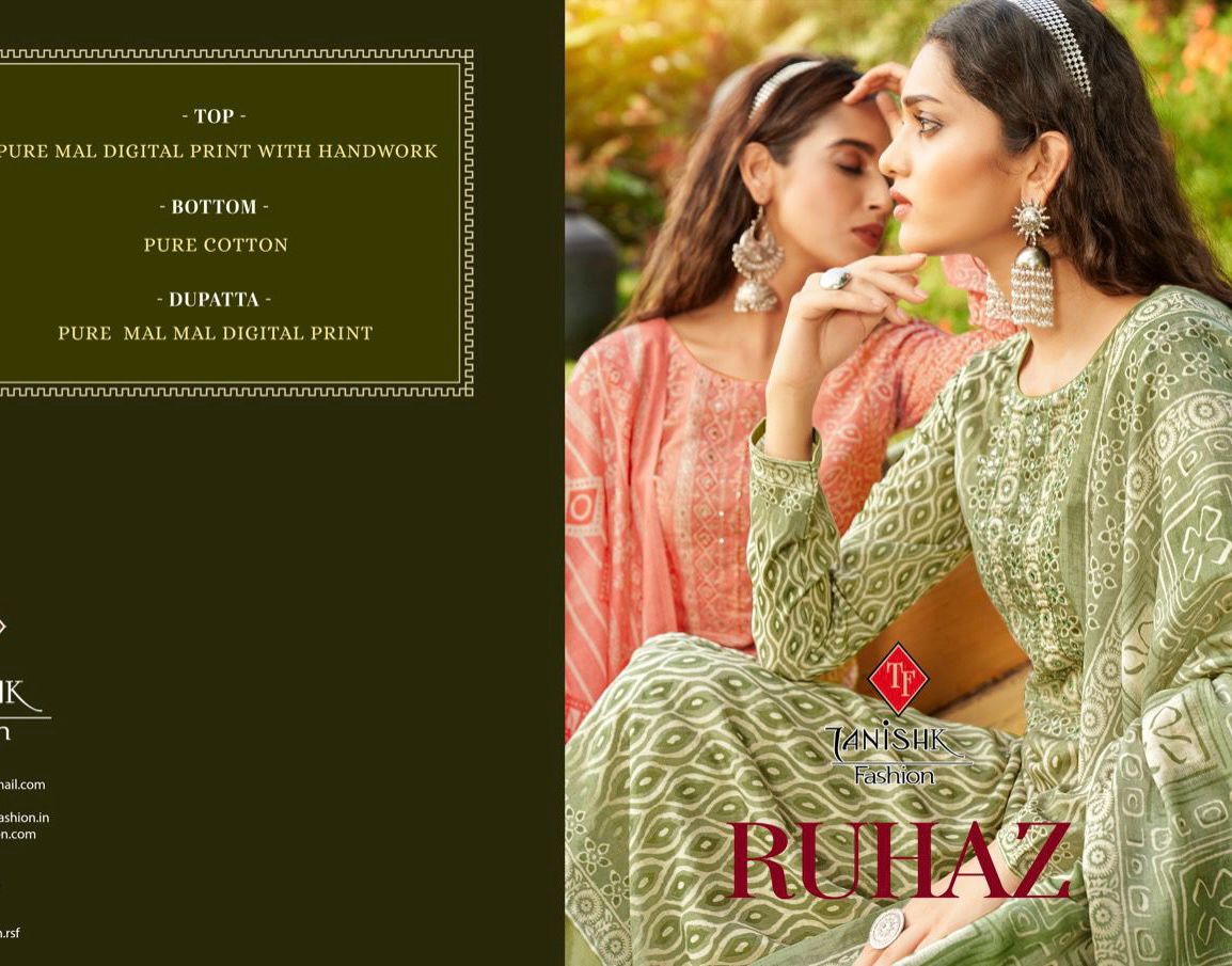 TANISHK RUHAZ New Casual Wear Designer Cotton Printed Dress Collection